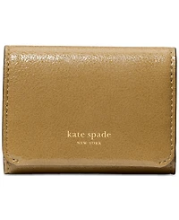 kate spade new york Halo Glazed Leather Card Case Trifold Wallet