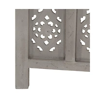 vidaXL Hand carved 5-Panel Room Divider 78.7"x65" Solid Mango Wood