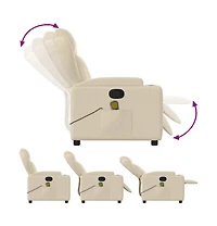 vidaXL Massage Recliner Chair Fabric