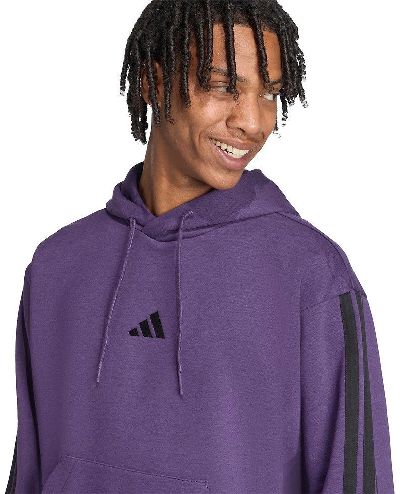 adidas Men's Essential Three Stripes Fleece Hoodie