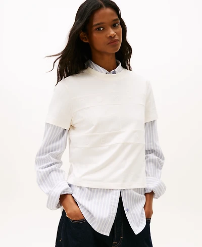 Tommy Jeans Women's Regular Tonal Flag T-Shirt