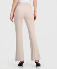 Bar Iii Women's Crepe High-Rise Flared-Leg Pants, Macy's Exclusive