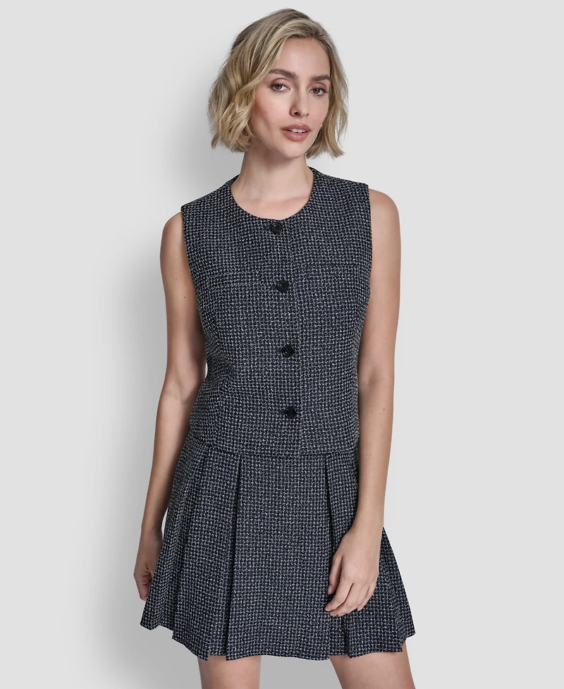 Dkny Women's Button-Front Vest Top