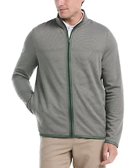 Pga Tour Men's Horizontal Fleece Full-Zip Sweatshirt