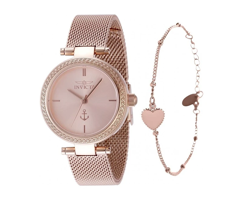 Invicta Women's 49083 Ocean Voyage Quartz PC21J Rose Gold Dial Watch