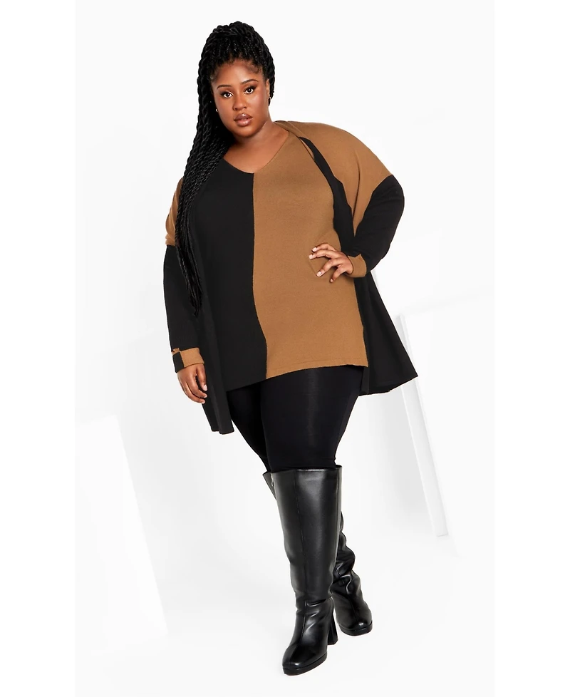 Avenue Women's Splice It Sweater