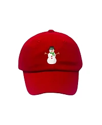 Bits & Bows Baby Boys Snowman Baseball Hat