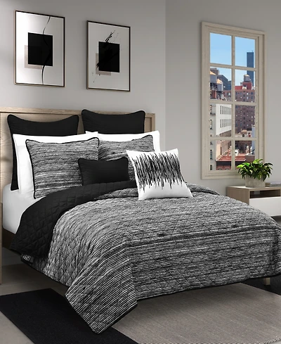 Royal Court Dalton Sleek Stripe 3-Pc. Quilt Set, King/California King