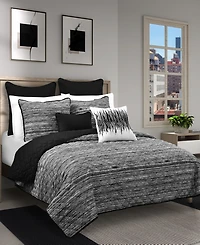 Royal Court Dalton Sleek Stripe 3-Pc. Quilt Set, King/California King