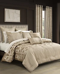 Royal Court Olympus Embossed 3-Pc. Comforter Set, Full/Queen