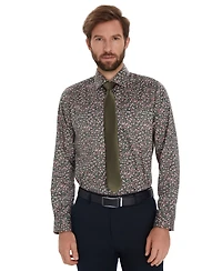 Bar Iii Men's Front Floral Print Dress Shirt, Macy's Exclusive