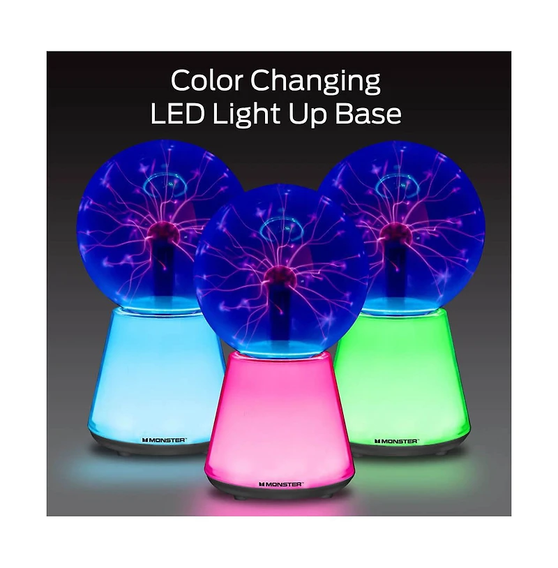Monster Cable 5.5" Multicolor Base Electrostatic Flow Plasma Sphere