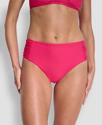 Dkny Women's High-Waist Side-Shirred Bikini Bottoms