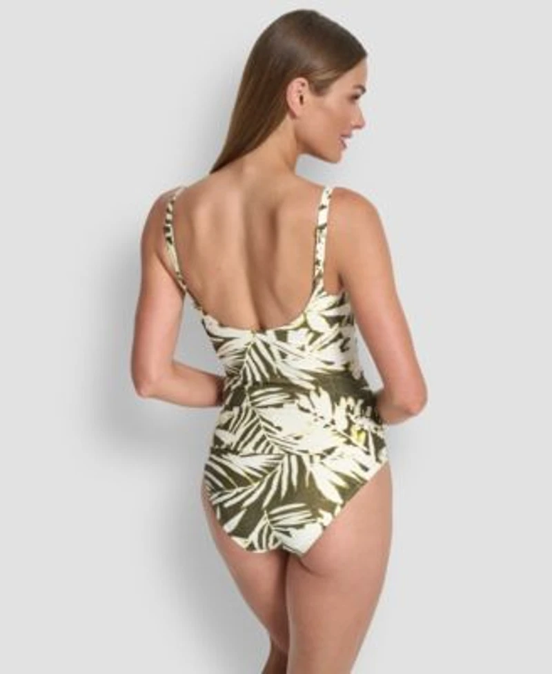 Dkny Womens O Ring Twist Front Tankini Top Bottoms