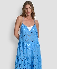 Dkny Women's Tiered Maxi Dress Swim Cover-Up