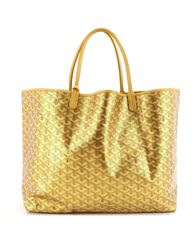 Pre-Owned Goyard Gm Saint Louis Tote Precious Metals Coated Canvas