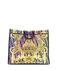 Pre-Owned Versace Large x Fendi Fendace Sunshine Shopper Tote Printed Zucca Jacquard