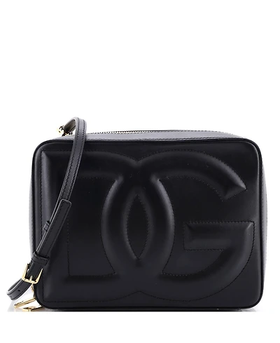 Pre-Owned Dolce & Gabbana Medium Dg Logo Camera Bag Leather