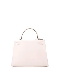 Pre-Owned HERMES Kelly 28 Handbag Light Epsom with Palladium Hardware