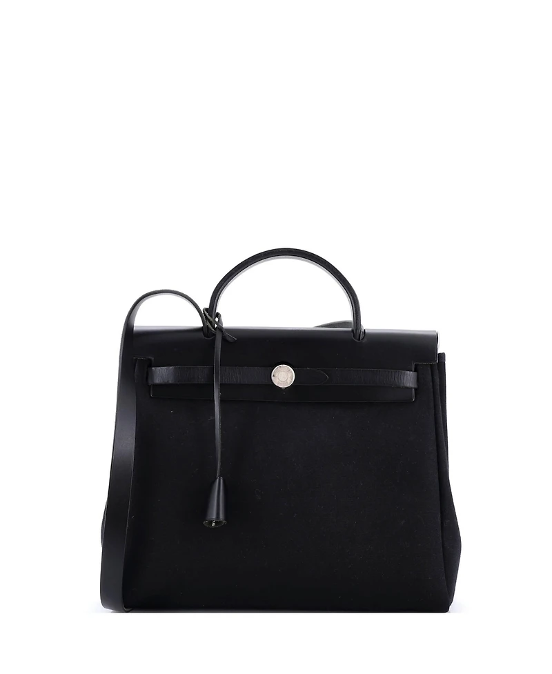 Pre-Owned Hermes Pm Herbag Toile and Leather