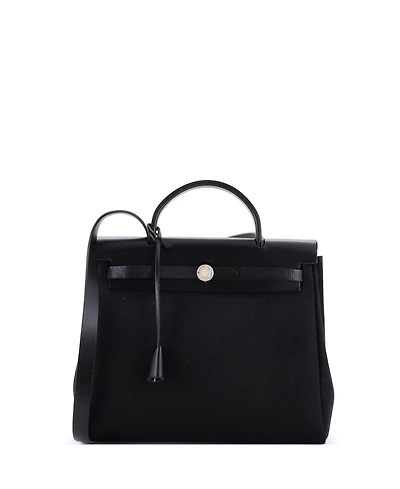 Pre-Owned Hermes Pm Herbag Toile and Leather