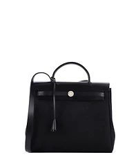 Pre-Owned Hermes Pm Herbag Toile and Leather