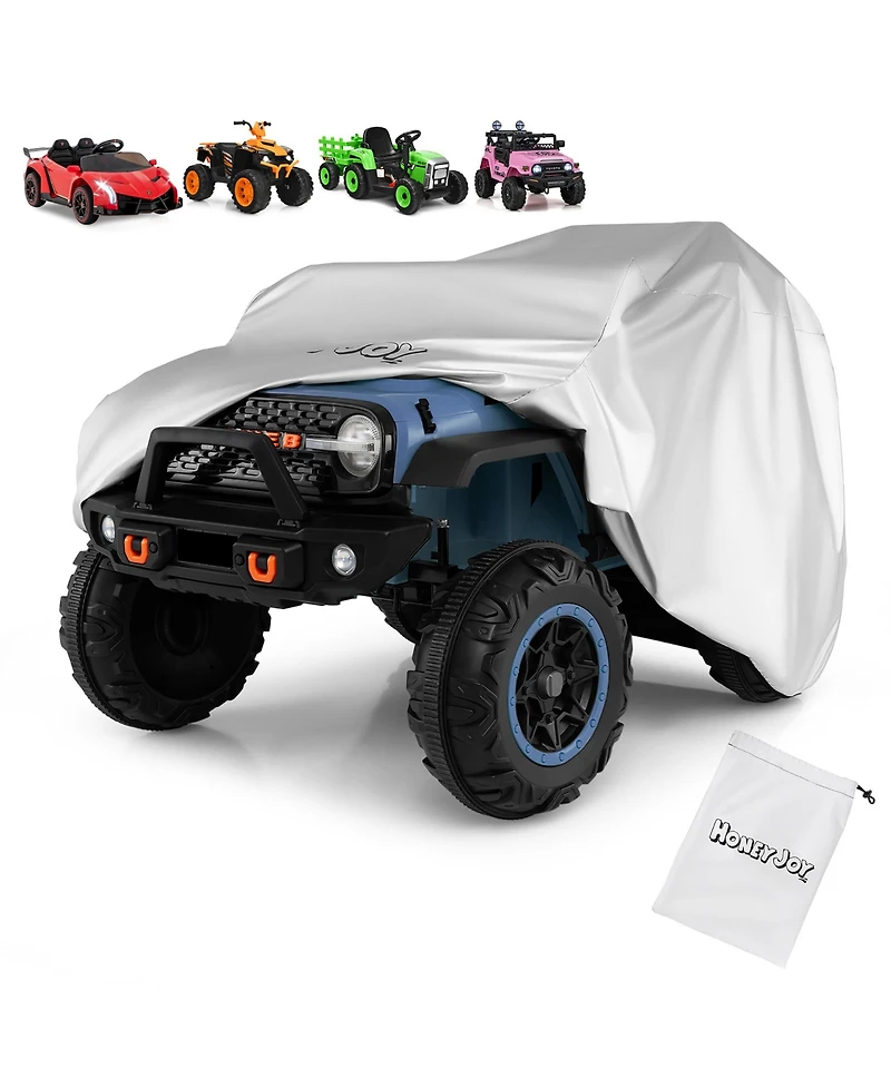Gymax Kids Ride-On Toy Car Cover w/Silver Coating Storage Bag Universal Fit for Truck