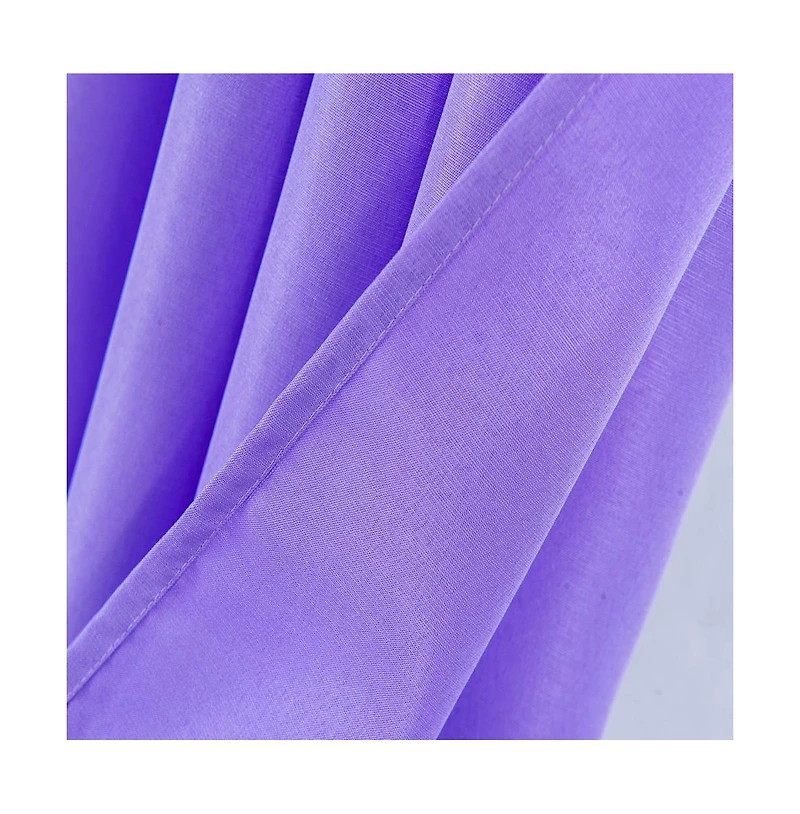 Olivia Gray Gilbert Solid Single Grommet Curtain Panel Pair