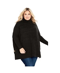 Avenue Women's Plus Bella Poncho Sweater