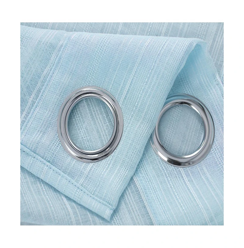 Olivia Gray Erica Doily Stripe Grommet Panel Pair