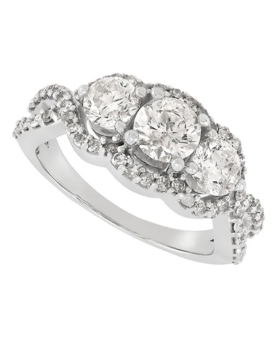 Macy's Diamond Engagement Ring (2 ct. t.w.) in 14k White Gold
