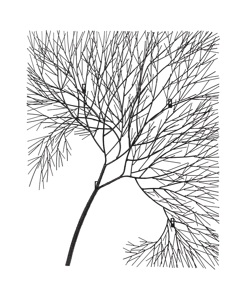 Phillips Collection Wire Tree Rectangular Metal Wall Art