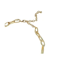 Sohi Women's The Chunky Twirl-Link Chain Necklace - California Gold