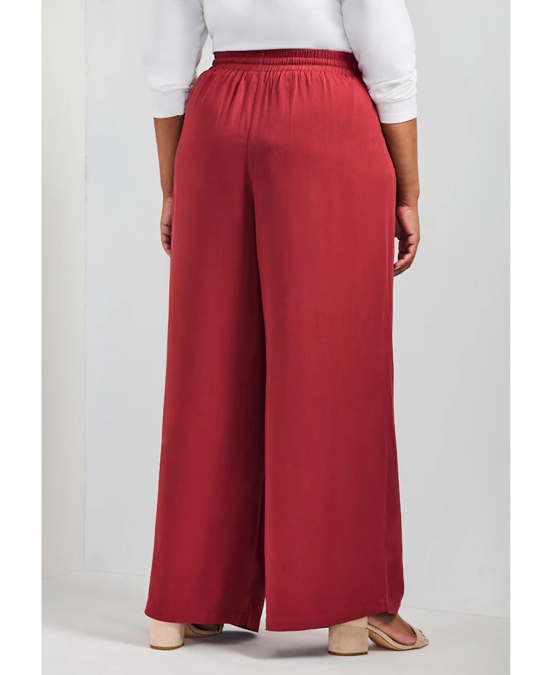 Avenue Women's Plus Allure Wide Leg Pant