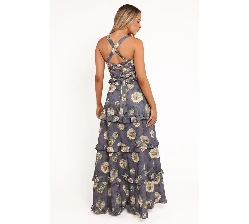 Petal and Pup Women's Lillee Tiered Maxi Dress - Lavender Floral