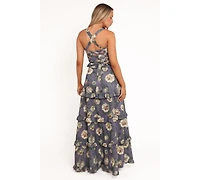 Petal and Pup Women's Lillee Tiered Maxi Dress - Lavender Floral