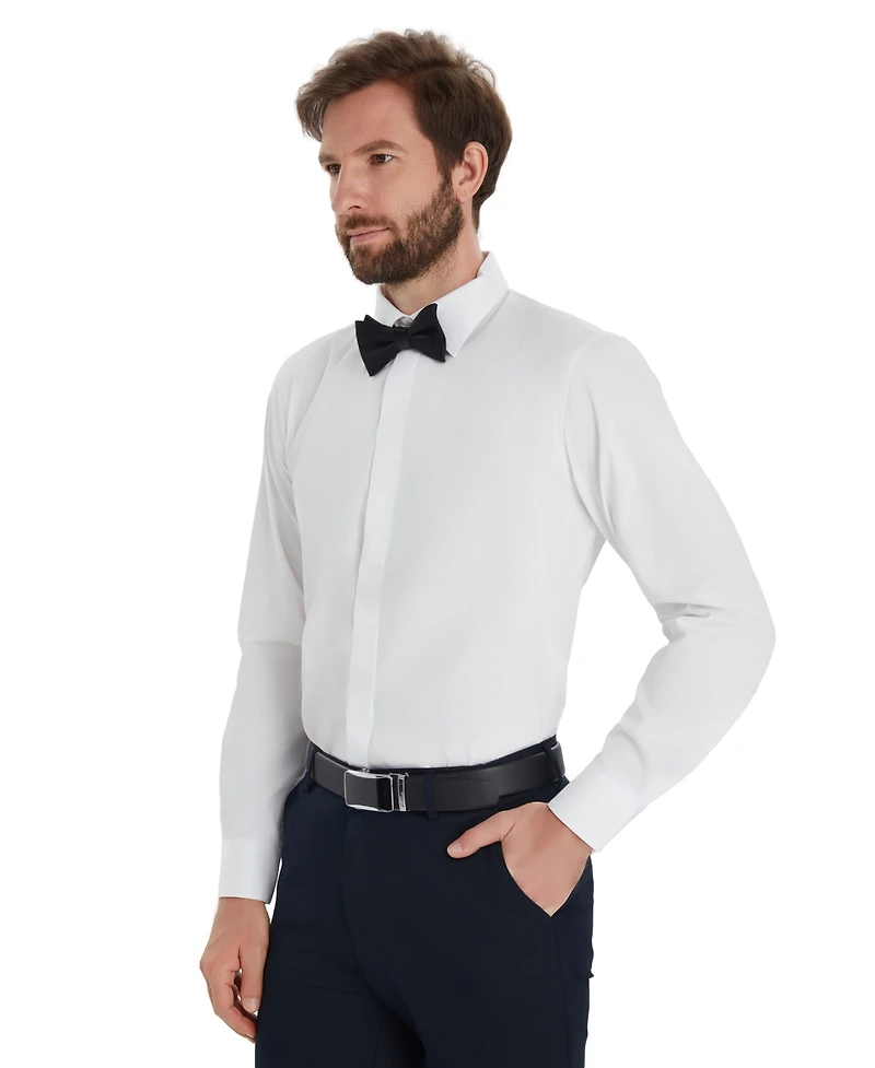 Alfani Men's Slim-Fit Formal Solid Dress Shirt, Macy's Exclusive