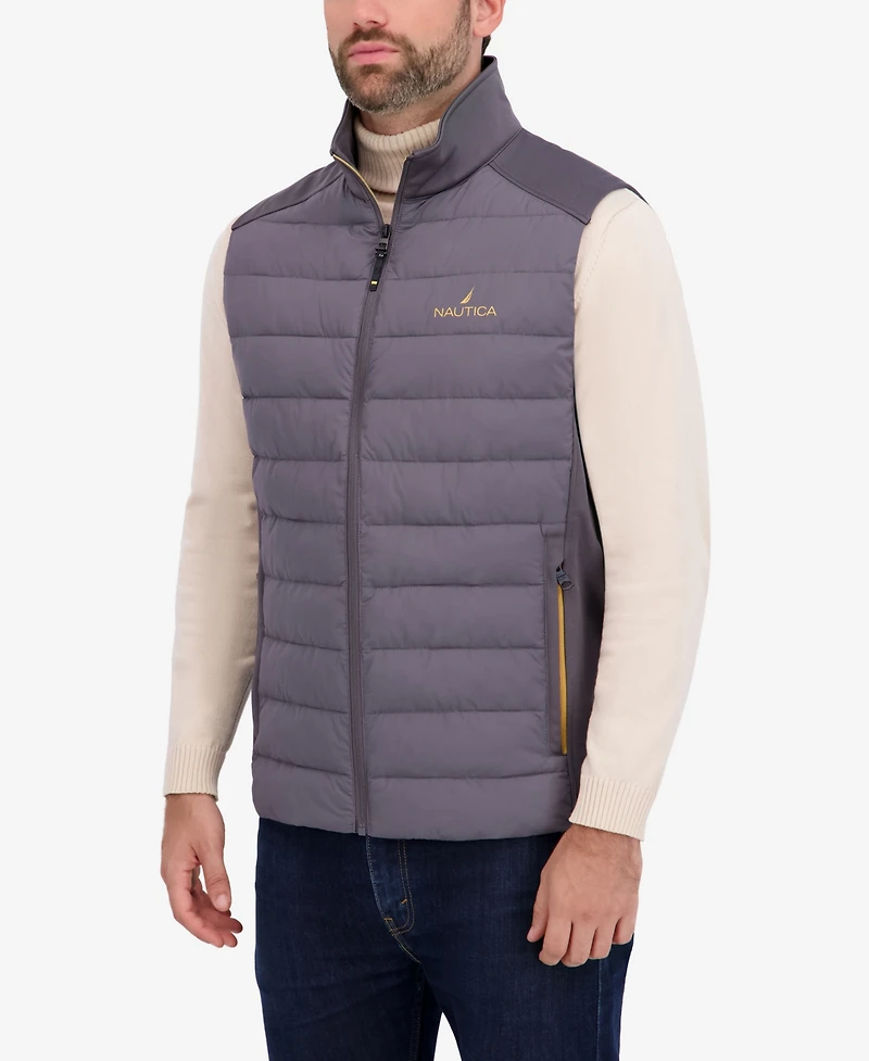 Nautica Men's Transitional Mixed Media Vest