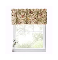 Ellis Curtain Regency Straight 3" Rod Pocket Valances for Windows 50" x 15" Antique