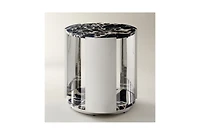 Z Gallerie 1 piece polished stainless steel base Flare End Table
