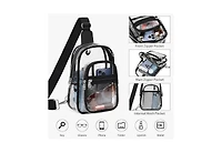 Batfox Clear Backpack Purse Crossbody Fanny Pack Clear Bag for Women