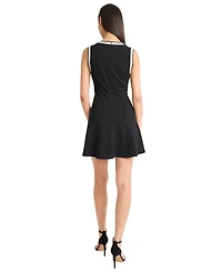 Donna Morgan Women's V-Neck Mini Dress