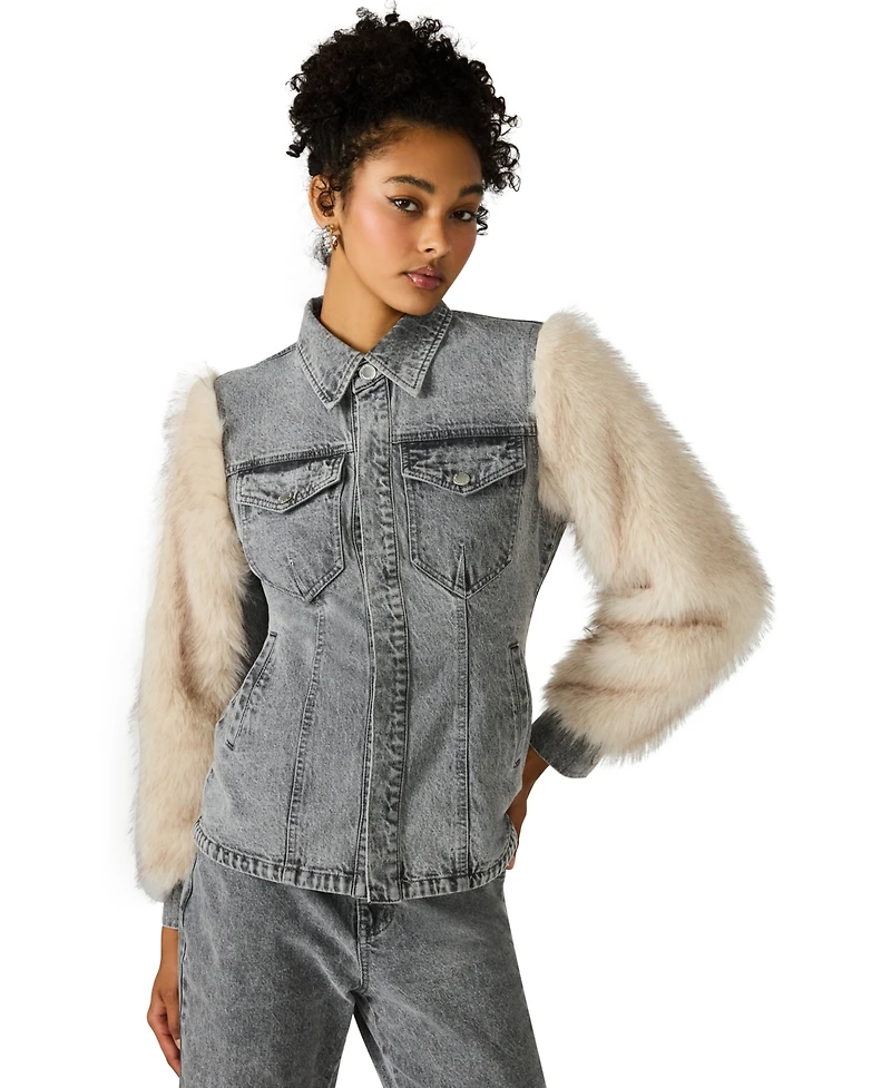 Steve Madden Women's Parker Collared Jacket