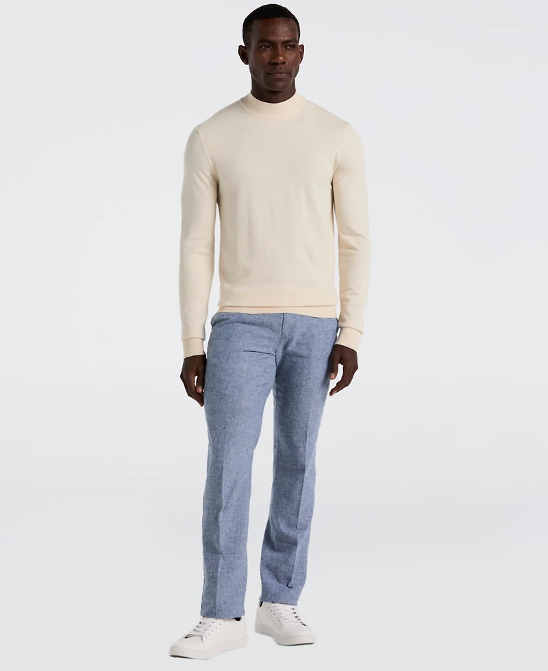 Perry Ellis Men's Long Sleeve Mock Neck Pullover Sweater