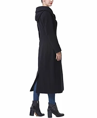 Bgsd Women's Hooded Wool Blend Long Coat