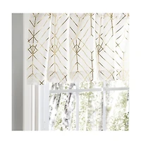 Ellis Curtain Deco Crushed Taffeta Rod Pocket Valance - 48x15", Gold