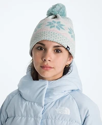 The North Face Girls 6-14 Jacquard Pattern Cabin Ski Tuke Beanie