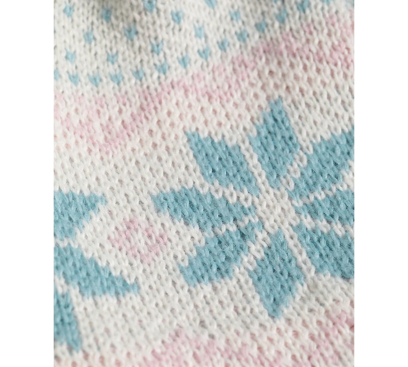 The North Face Girls 6-14 Jacquard Pattern Cabin Ski Tuke Beanie