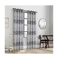 Legacy Commonwealth Jackson Grommet Curtain Panel - 52x84", Natural Grey
