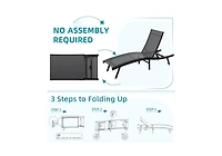 Aecojoy Outdoor Chaise Lounge, All Weather Pool Lounge Chairs Ergonomic Design